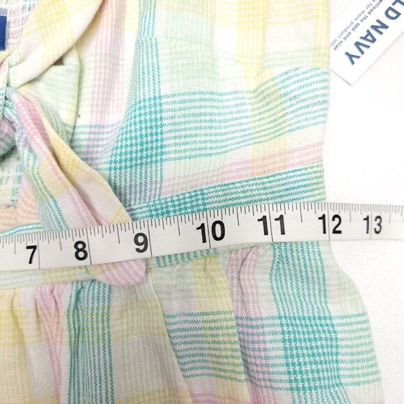 NWT Old Navy Womens Fit & Flare Tie Front Smocked Printed Mini Cami Dress - Picture 6 of 11